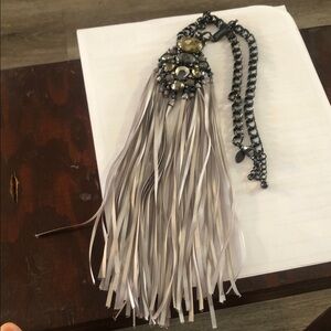 Chic Silver Tassel Hair Accessory
